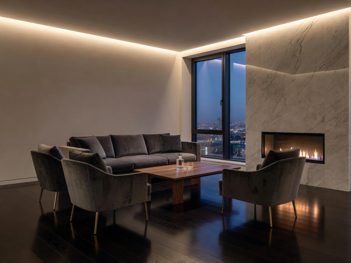 High-end premium suite with lounge area